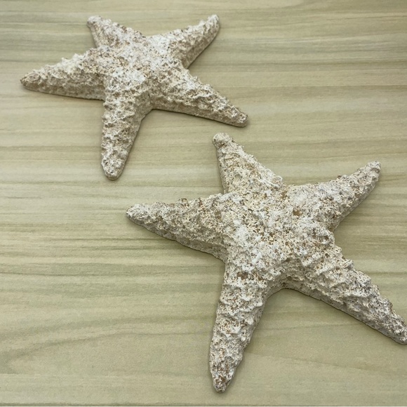 Starfish Finial Beach Decor Flat Back Natural Tan Nautical Ocean Home 6 Inches - Picture 10 of 12